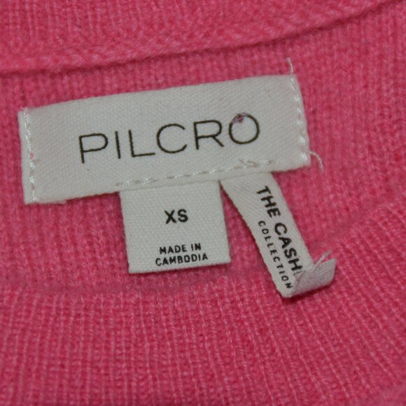 NWT Anthropologie Pilcro The Alani Cashmere Sweater Pullover Paris PINK XS - Picture 12 of 16